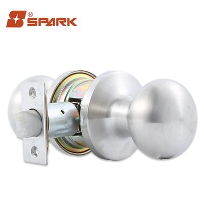 China Wooden / Iron Silver Cylinder Locks 60 Mm Pass Door Knob Door for sale