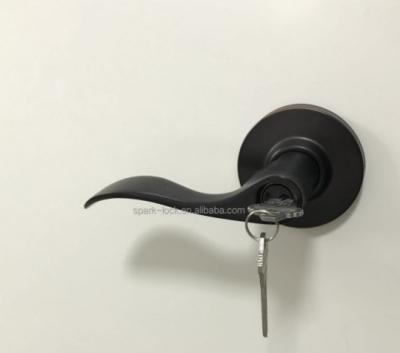 China Front Entry Highest Security Grade 2 Clutch Entry Lever US10B Black, 2-3/4