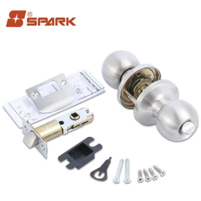 China Wood / Iron Cylindrical Privacy Function Modern Door Lock Knobset Security Door Cylindrical Sets for sale