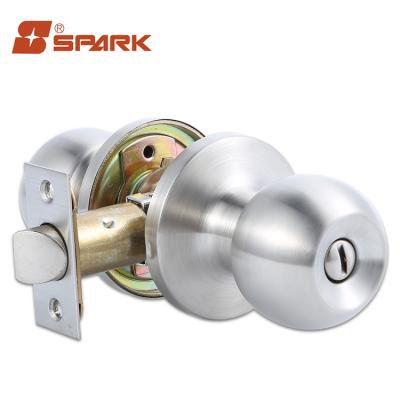 China Wooden / iron manual lock knobset door entry lock cylindrical door lock shower door for sale