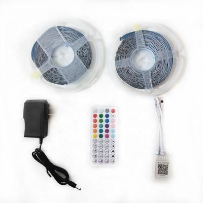 China Garden Smart LED strip light kit smd5050 2835 rgb led strip customized wifi music bluetooth function smart home led strip lighting for sale