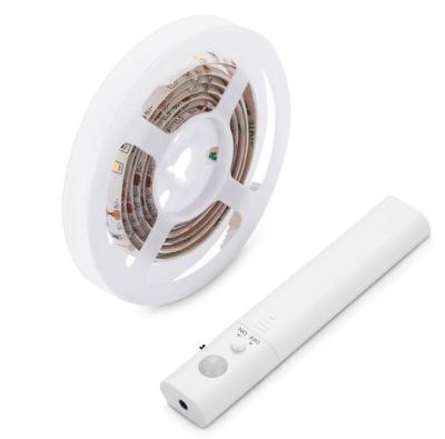 China cabinet led motion sensor light smd2835 Pir dac sensor led strip dc5v 1m usb recharge day and night model motion senson cabinet light for sale