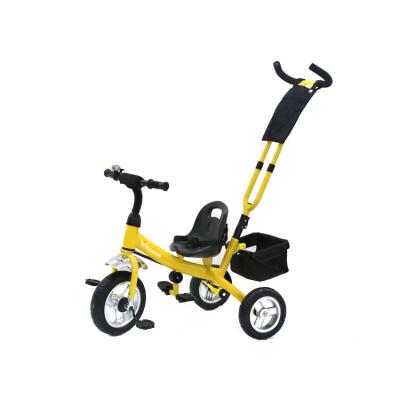 China Wholesale High Carbon Steel Cheap Price Ride On Toy Baby Tricycle With Handle Push Function for sale