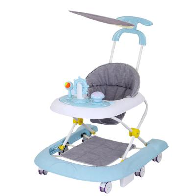 China 2022 Plastic Sit To Stand Plastic Musical Stroller Car With Music Multifunction 3 In 1 Walker For Babies for sale