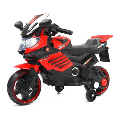 China Ride On Toy New Sitting Remote Control Children's Electric Motorcycle With Auxiliary Wheel Kids Charging Toy Car for sale