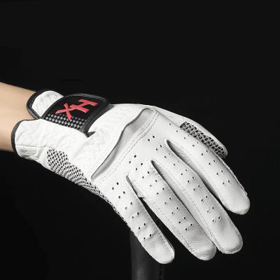 China Golf Gloves Sports Safety Gloves Unisex Custom Made Comfortable White Lamb Leather Luvas Anti-Slip Mitts Wholesale Sarung Tangan Gloves for sale