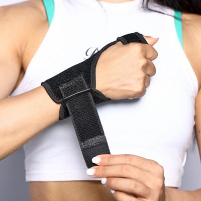 China High Elasticity Adjustable Breathable Workout Booster Cotton Elastic Wrist Wraps Weightlifting Strap Sports Wrist Support Band Thumbs Up Mouse Pad Wrist Support for sale