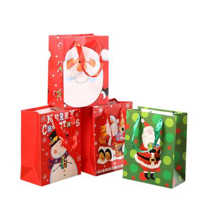 China Recyclable Christmas Gift Bag Folding Gift Bag Customize Bags For Clothes for sale