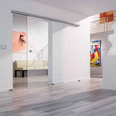 China Modern System Popular Fitting Glass Sliding Barn Door Hardware for sale