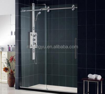 China Modern Safety Glass Square Sliding Shower Room , Glass Sliding Shower Door Hardware for sale