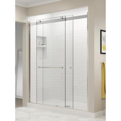 China Double Sliding Shower Door Framed Modern Shower Enclosure Shower Door Hardware Kit for sale