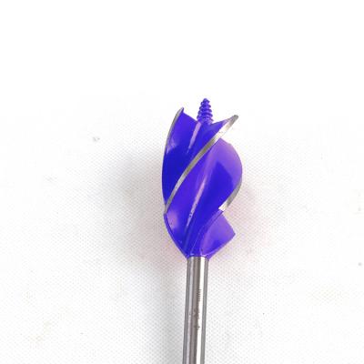 China Blue High Quality High Carbon Steel Woodworking Drill Bits 28mm-35mm Four Sides and Four Flutes for sale