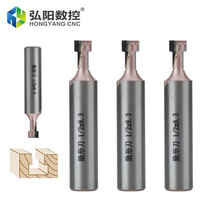 China Special Link Sharp and Wear-Resistant Invisible Knife Fastener Invisible Knife for Plate Furniture Engraving Machine T-slot Bakelite Milling Cutter for sale