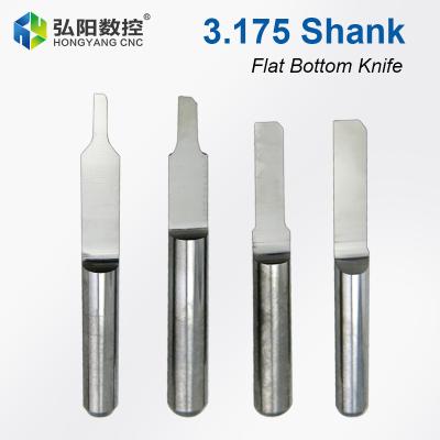 China 1pc 3.175mm Carbide Flat Bottom Column Knife Precision CNC Milling Cutter Tool Woodworking Cutting Knife Tungsten Carbide Carving Knife for sale