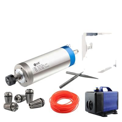 China 80w ER20 CNC Milling Machine 2.2kw 220v CNC Spindle Motor Diameter 80mm Spindle Holder Water Cooled DRILLING Kit for sale