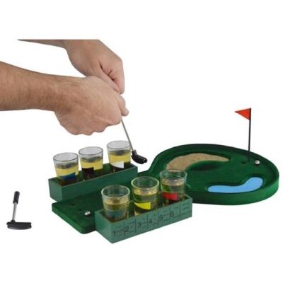 China Soft Outdoor Mini Golf Set Set Drinking Shot Glass Party Games For Adult Drinking Game for sale