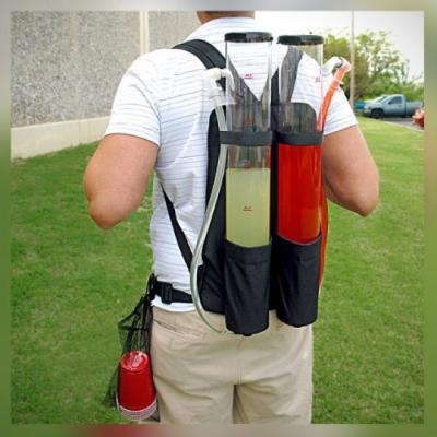 China Eco - Friendly Beer / Liquor / Beer Promotion Event Backpack Dispenser Double 3Liter Tube for sale