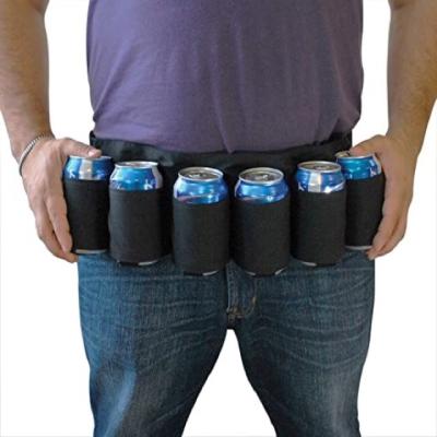 China CANS Soda Can Beer Belt Holster 6 Pack Beer Belt Beer Holder Belt for sale