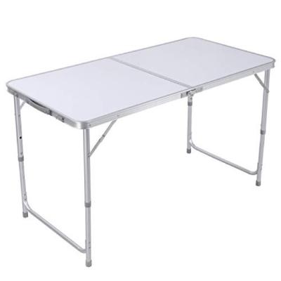 China 1.2M Outdoor 4ft Long Height Easy Carry Adjustable Portable Lightweight Aluminum Outdoor Picnic And Camping Folding Table for sale