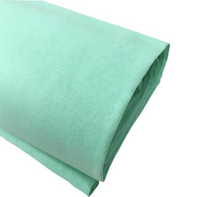 China Waterproof High Quality Medical Fabric Polypropylene SMS/SMMS 25gsm Non Woven Fabric In Blue/Green for sale