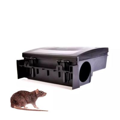 China Black Sustainable Pest Control Rodent Mouse Bait Station with Sticky Trap for sale