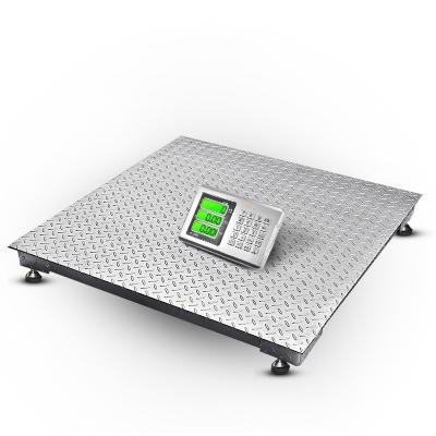 China Weight Function Scales 1ton 2ton 3ton 5ton Waterproof Livestock Farm Floor Scale à venda