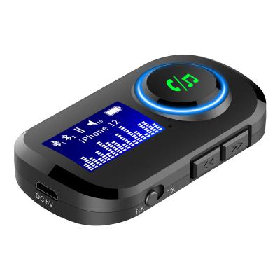 China Bluetooth 5.0 WT5 Wireless BT 5.0 BT Audio Transmitter Receiver with battery for TV Computer car for sale