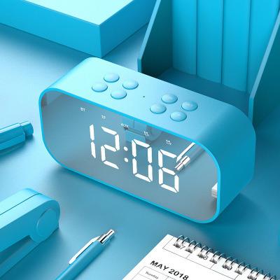 China BT501 BT Speaker Column Subwoofer Music Sound Box LED Nap Time Portable Wireless Alarm Clock for PC Laptop Phone for sale