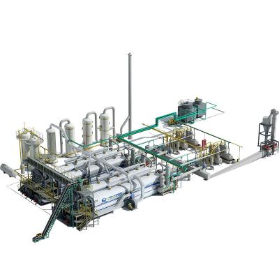 China energy & Extracting Fully Automatic Continuous Pyrolysis Of Scrap Tire In Diesel Oil Plant for sale