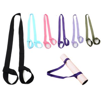 China Adjustable Customized Carrying Yoga Mat Strap Polyester Fit-Yoga Cotton Sling for sale