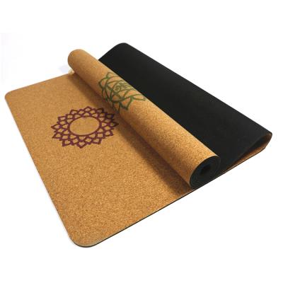 China Eco-Friendly Original TPT Anti-Slip Durable Washable Waterproof Cork Yoga Mat for sale