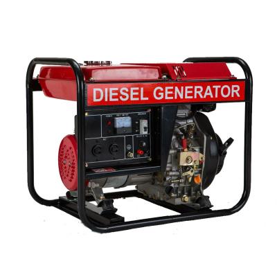 China 3kw 5kw small portable diesel engine generator sets set single 3 phase for sale WX4400 / WX6600 for sale