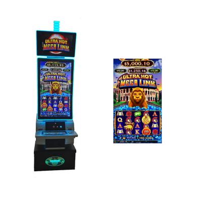 China Metal+acrylic+plastic factory price 43 inch curved coin operated mega link games arcade machine ultra hot for sale