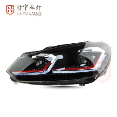 China SHIYU Manufacture Factory Price Golf Mk 6 Lights Modified Xenon VI Headlights With E Brand 09-13 Golf VI for sale