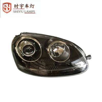 China SHIYU Bi-xenon Head Light 9pin All Black Headlights For VW Jet-Belly Golf 5 05-11 For GOLF 5 for sale