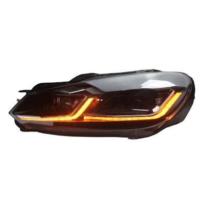 China SHIYU 2020 unique car modified headlight upgrade head light for golf 6 e-brand golf VI for sale