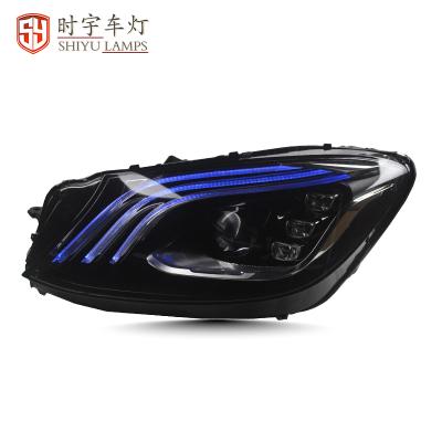 China Car Led Lights 14-17 Year Upgrade Mercedes Benz S Class Full Led Headlight With Night Version 70*40*73 for sale