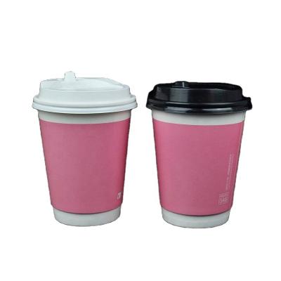 China Recycled Materials Restaurant Uses Double Printed Wallpaper Coffee Cups By LOGO And Party Of 8 Ounce Custom Paper Cups for sale