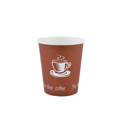 China Logo Custom Coffee Branded Customized Single Wall 8/10/12/16/20oz Printed Paper Cup for sale