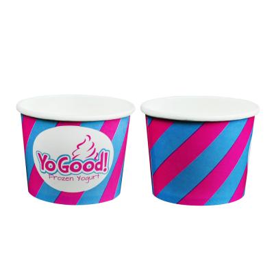 China Disposable Ice Cream Cup With Lids Printing Paper Custom Cup 3oz 4oz 5oz 8oz 12oz 16oz 18oz 20oz for sale