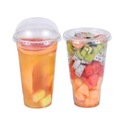 China No Harmful Substances To People's Health Custom Printed High Quality PLA Compostable 100% Biodegradable Clear Plastic Cup Transparent Plastic Cups for sale