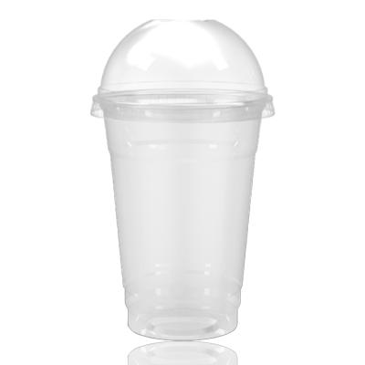 China Eco Friendly Biodegradable Sustainable PLA Compostable Plastic Cup With Lid for sale