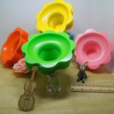 China Disposable Flower Shaved Plastic Ice Cream Cup Cone Ice Cream Cup for sale