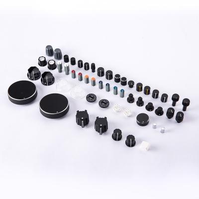 China For home custom audio equipment speaker knob and stage accessories manufacturer sale double encoder knobs double axis potentiometer audio knob for sale