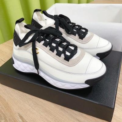 China 2023 Fashion Trend New Style Wind Scented Sports Shoes Women Small Seem Thinner White Dad Shoes All-match Thick-soled Sports Shoes for sale