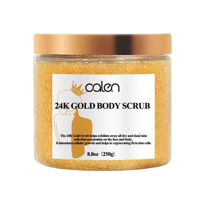 China Factory Supply Exfoliator Anti Aging And Exfoliating Facial And Body 24k Gold Body Scrub for sale