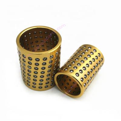 China Aluminum Guide Bush For Ball Bearing , Small Dimension Brass Ball Cage for sale