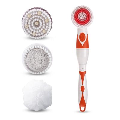 China CNAIER Long Handle Bath Brush Set Electric Body Massager Personal Care Appliances Cleaning Relaxation And Long Handle Bath Brush for sale