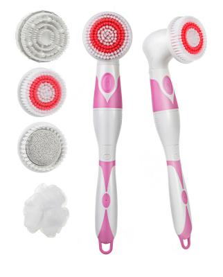 China Long Handle CNAIER AE-8285 Bath Brush Rotation Waterproof Electric Body Cleaning Cleaning Brush for sale