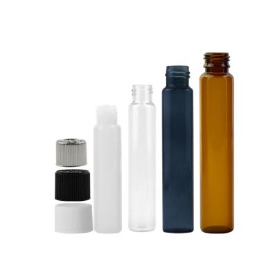 China Custom Child Safe Screw Cap Containers Cosmetics Glass and Gold Hat Holder Tubes for sale